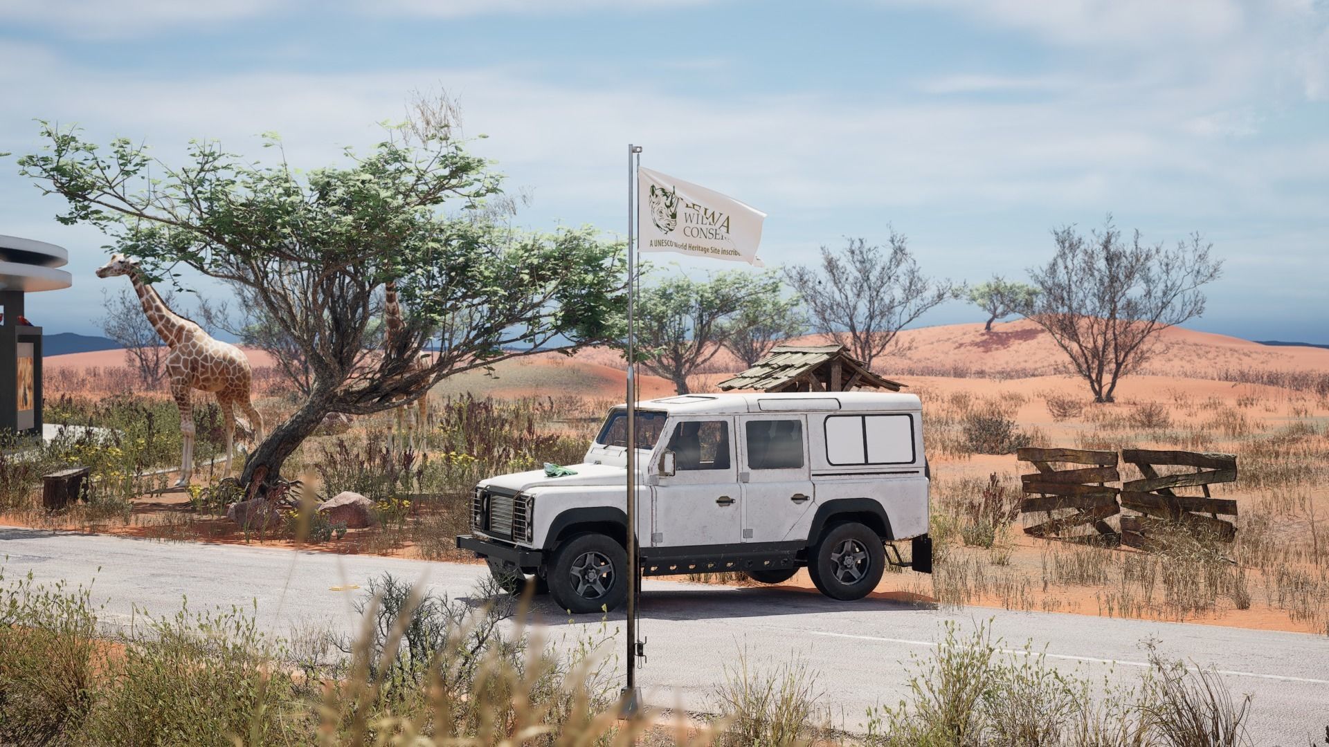 Pack of Animated Flags - 3 wind Speed 3D model_7