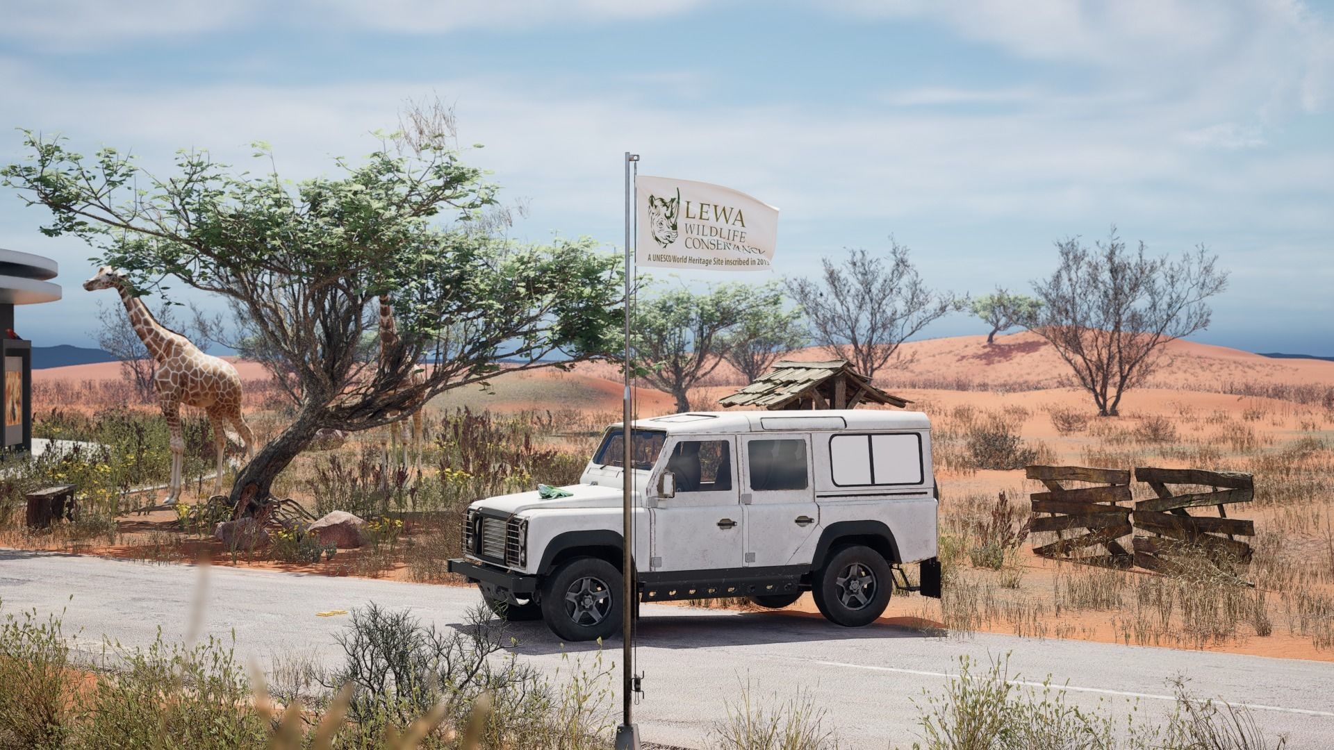 Pack of Animated Flags - 3 wind Speed 3D model_8