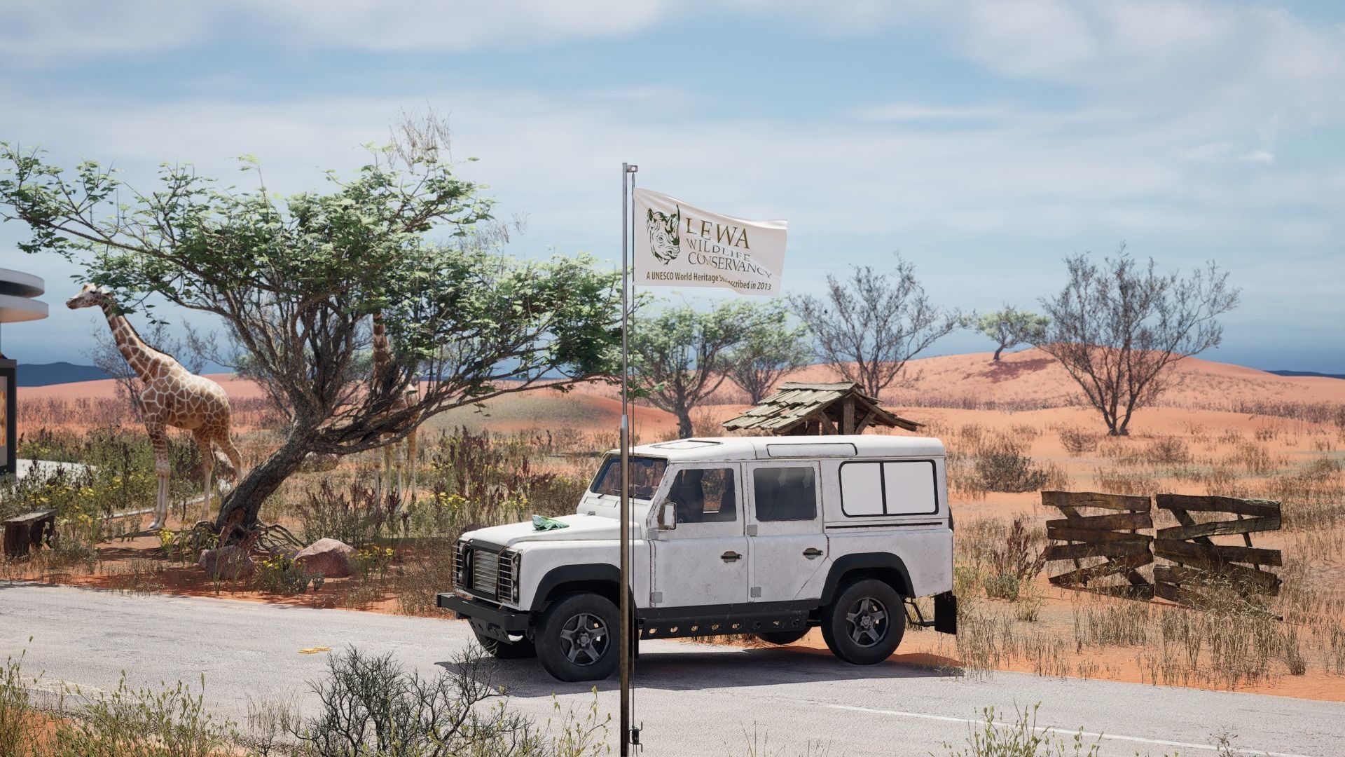 Pack of Animated Flags - 3 wind Speed 3D model_9