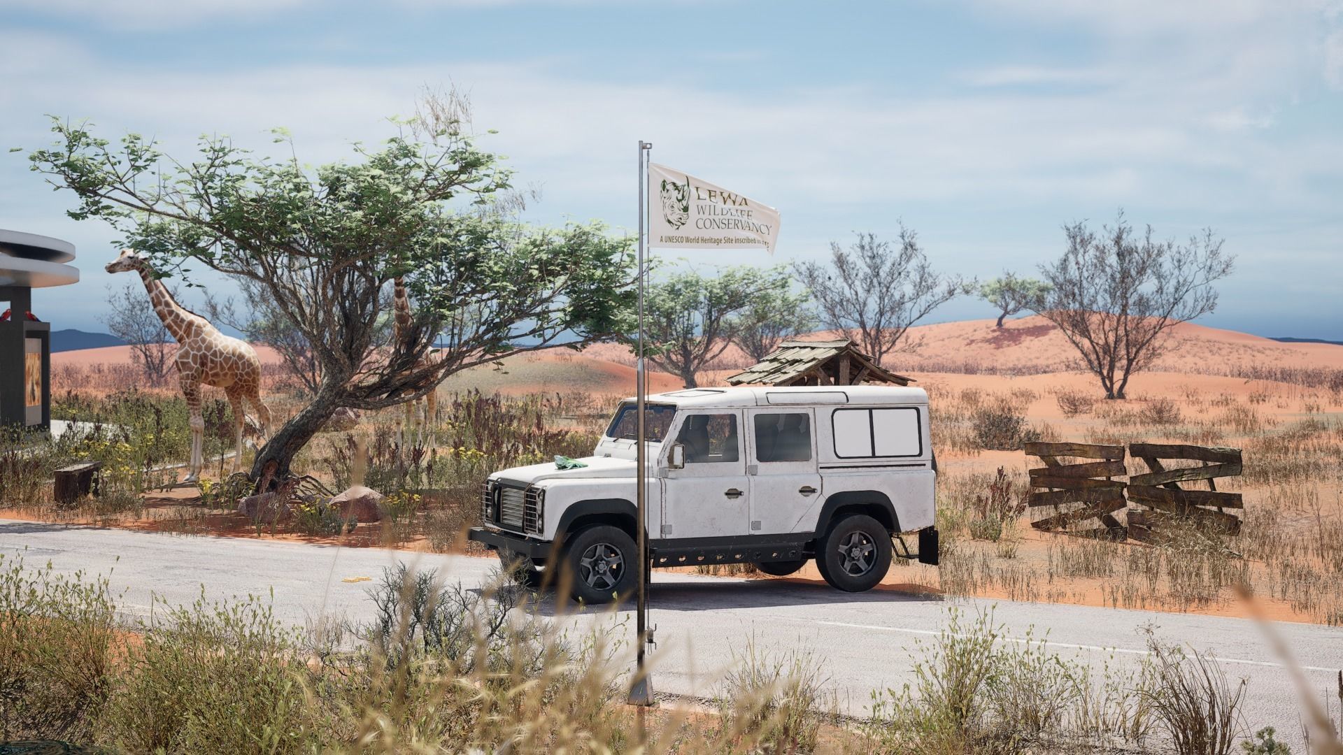 Pack of Animated Flags - 3 wind Speed 3D model_6