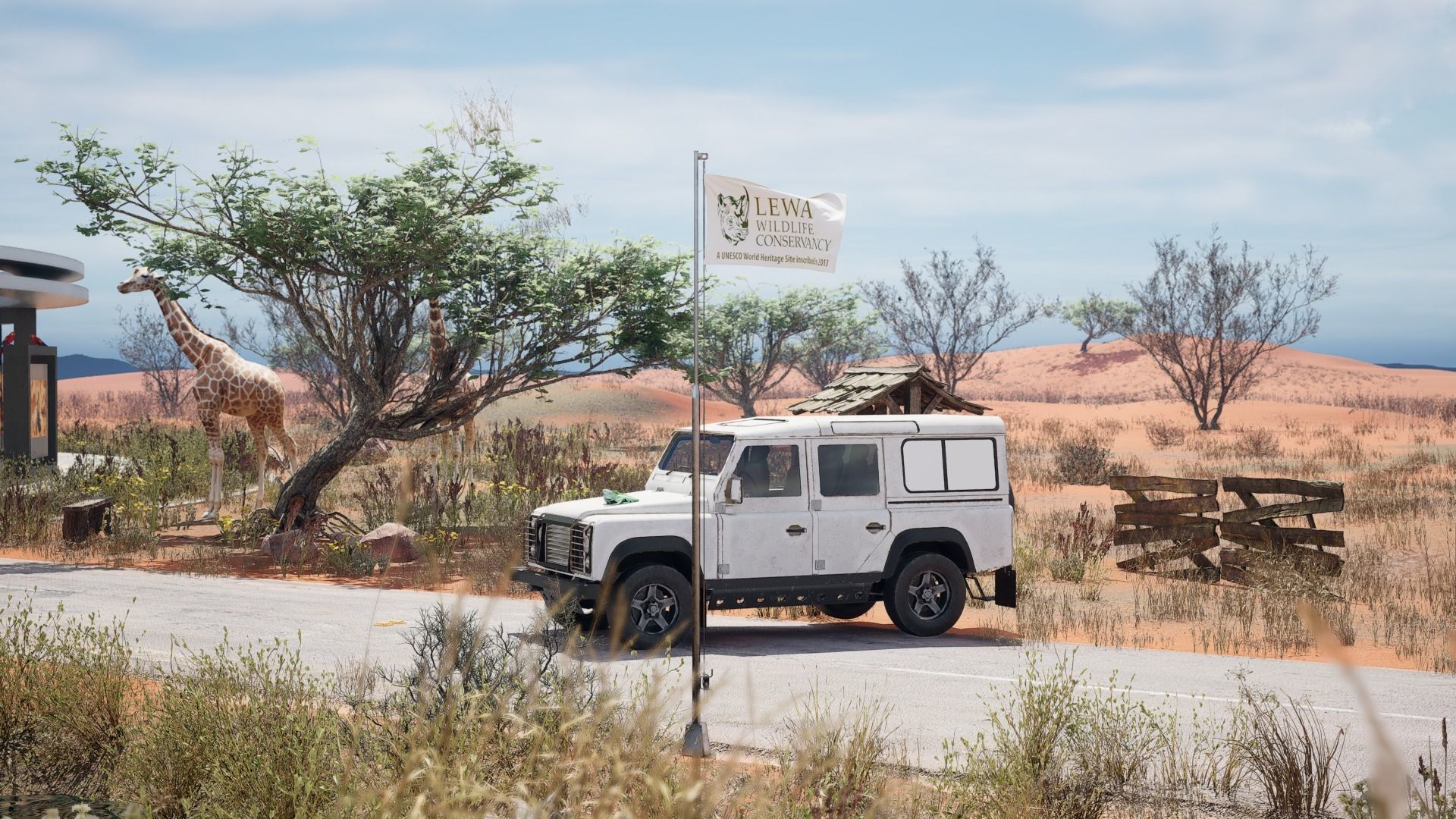 Pack of Animated Flags - 3 wind Speed 3D model_5