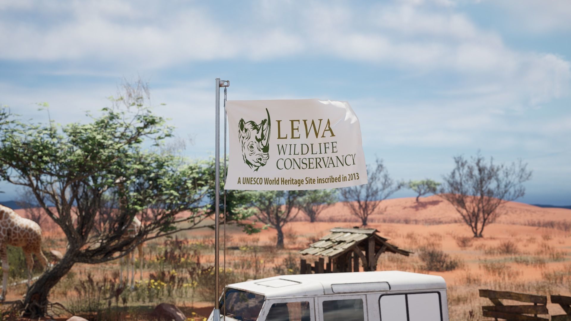 Pack of Animated Flags - 3 wind Speed 3D model_15