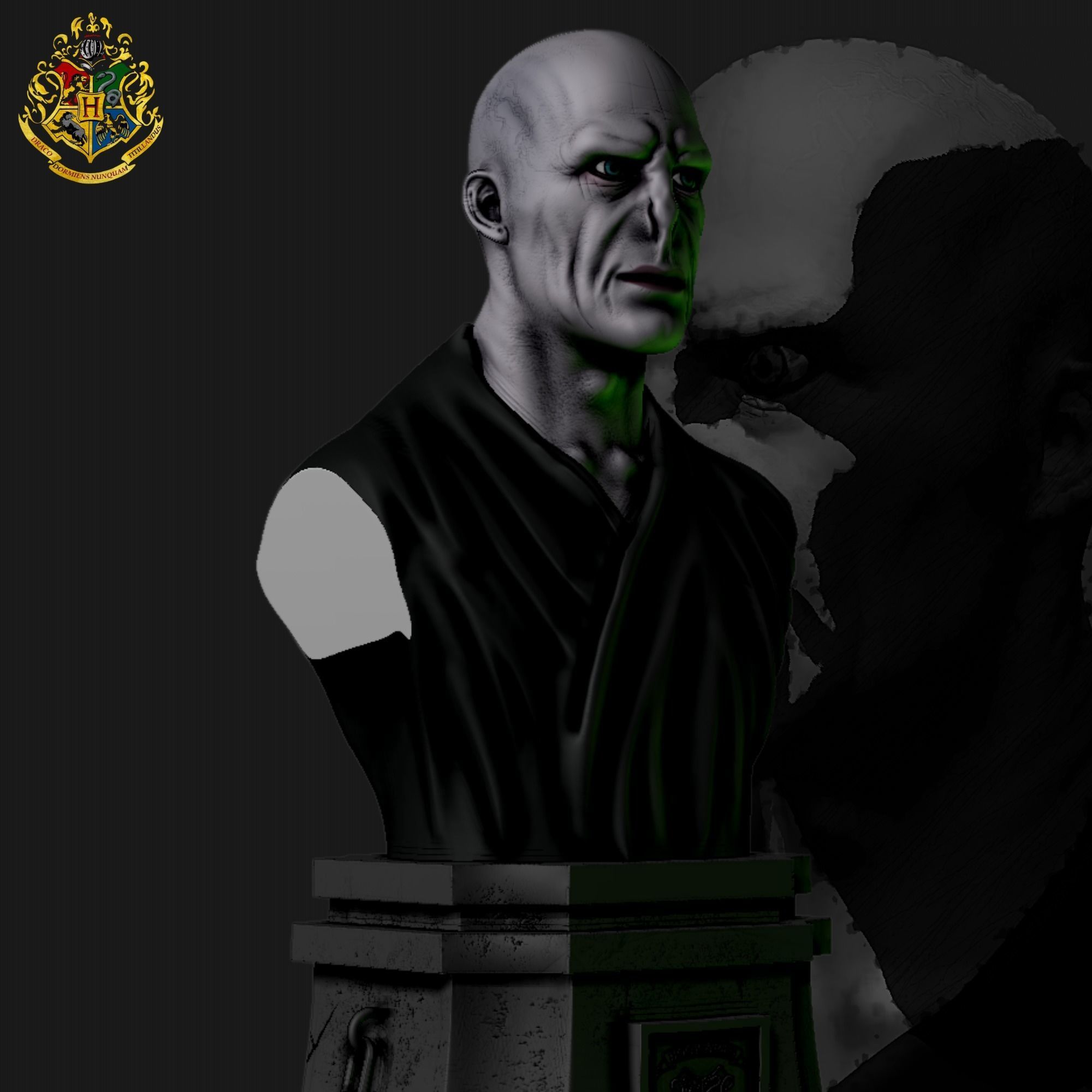 Voldemort Bust - Harry Potter 3D print model_8
