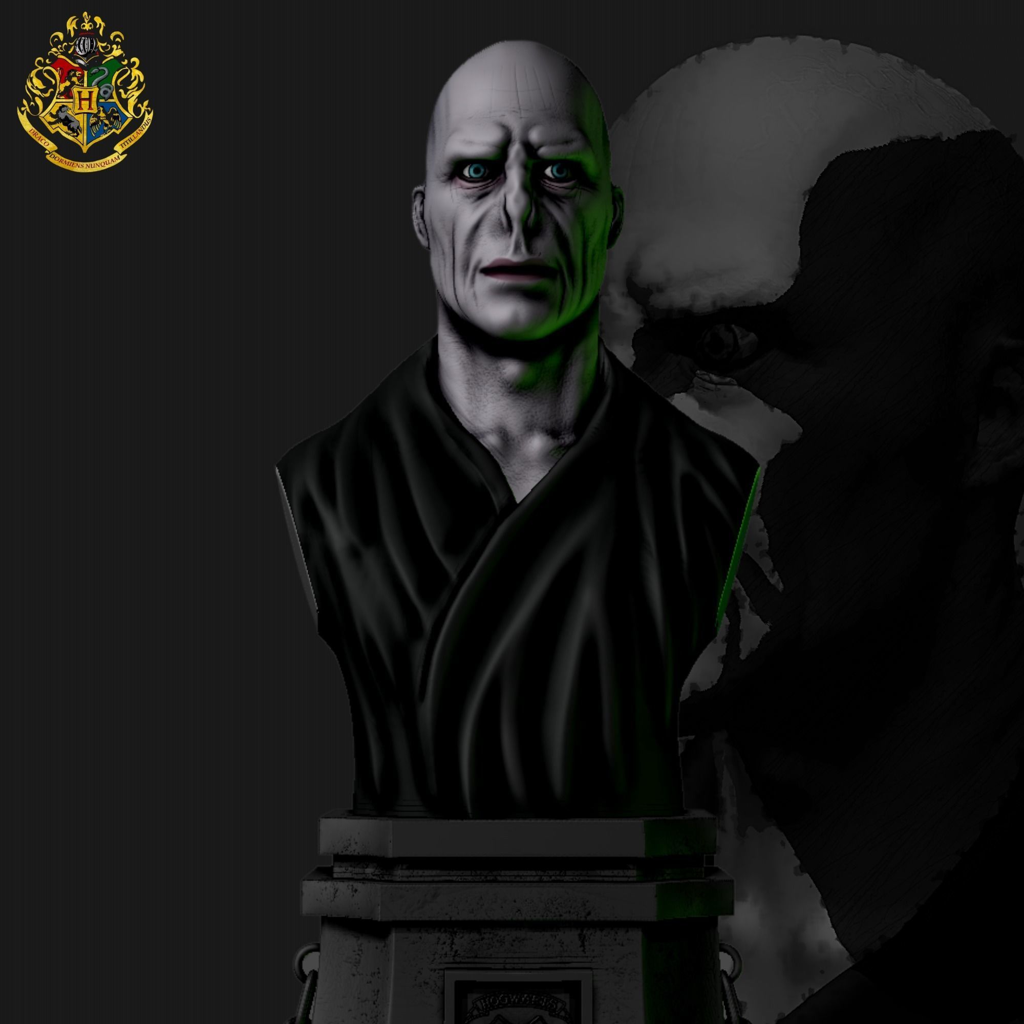 Voldemort Bust - Harry Potter 3D print model_7
