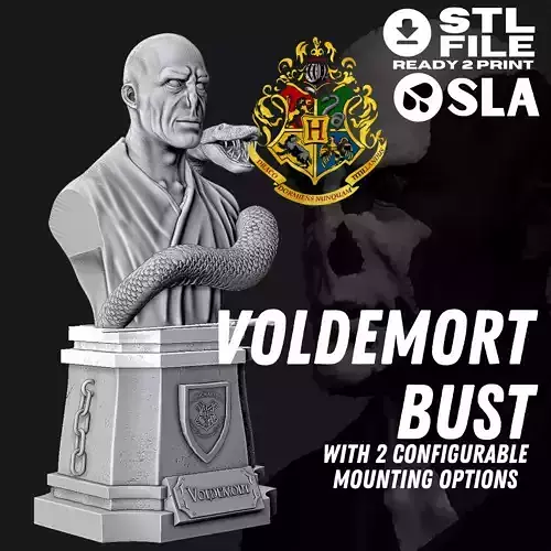 Voldemort Bust - Harry Potter 3D print model