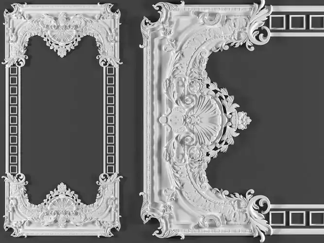 classic decoration 3d model vol09