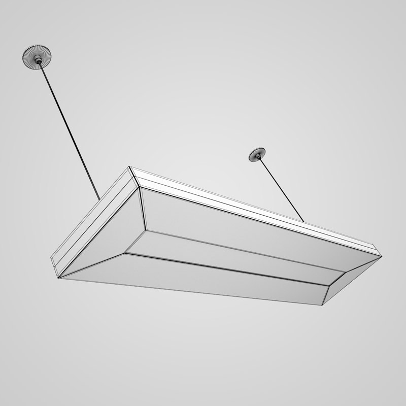 Ceiling Office Lamp 37 3D model_1