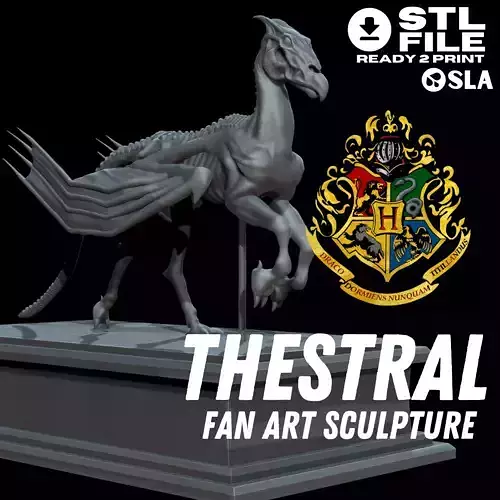 Thestral sculpture - Harry Potter 3D print model