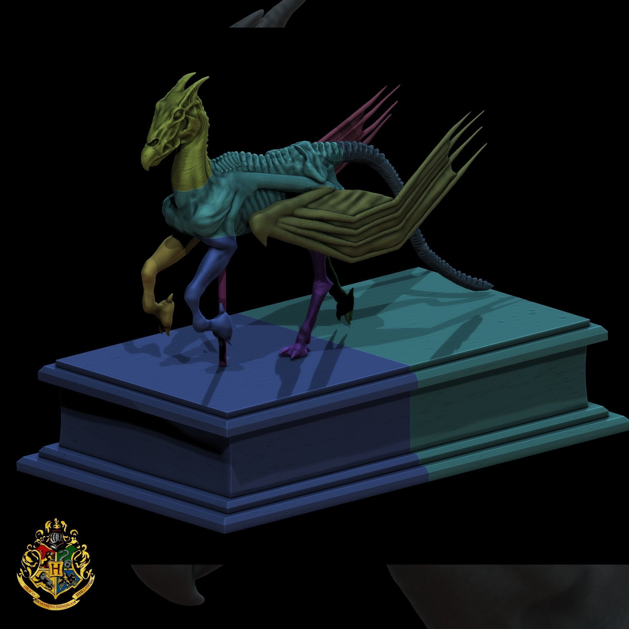 Thestral sculpture - Harry Potter 3D print model_7