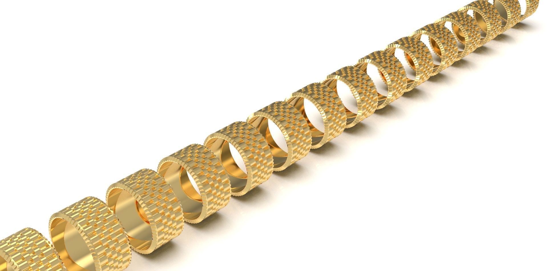 Wedding ring width 12 mm 3D print model_11