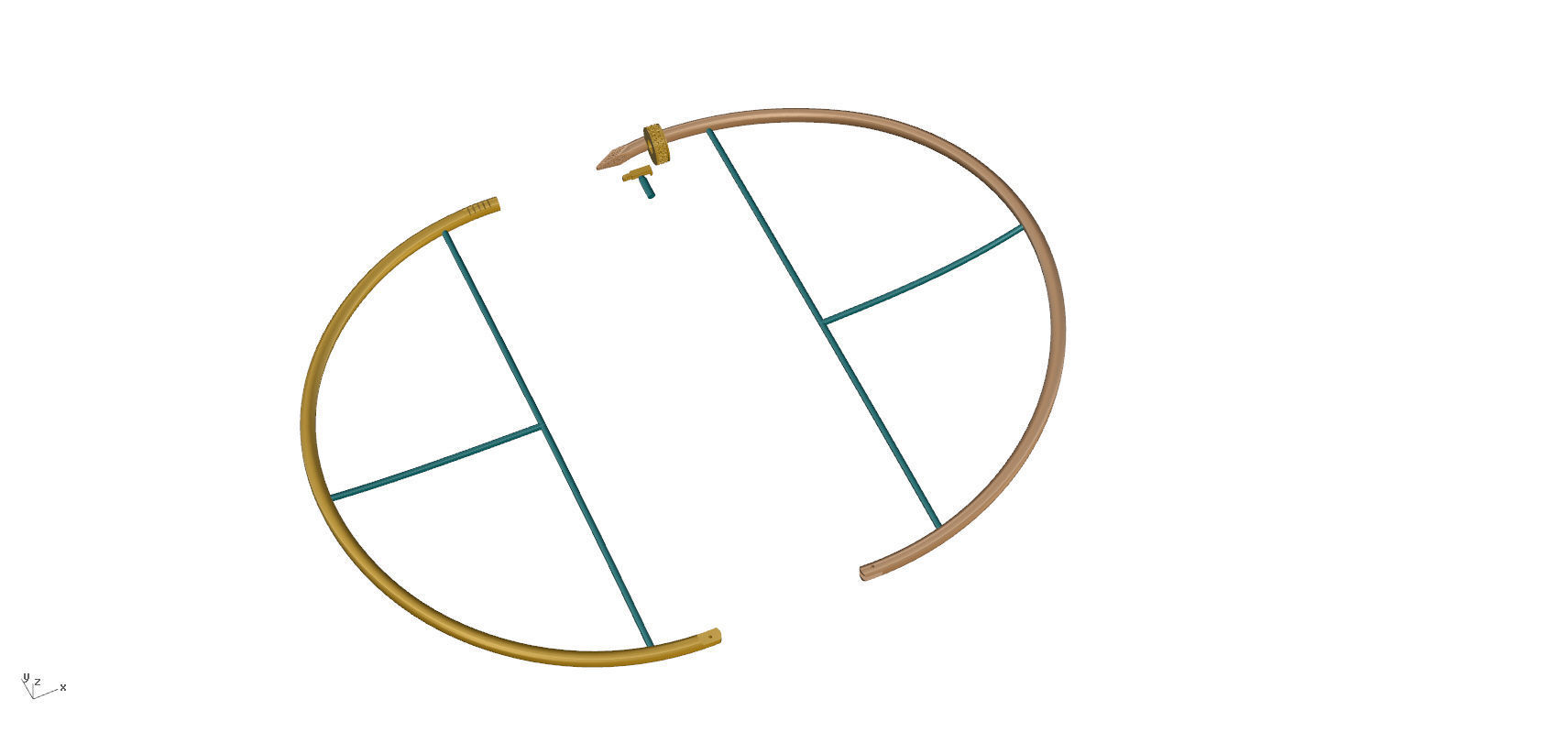 JUSTE UN CLOU NECKLACE 3D print model_12