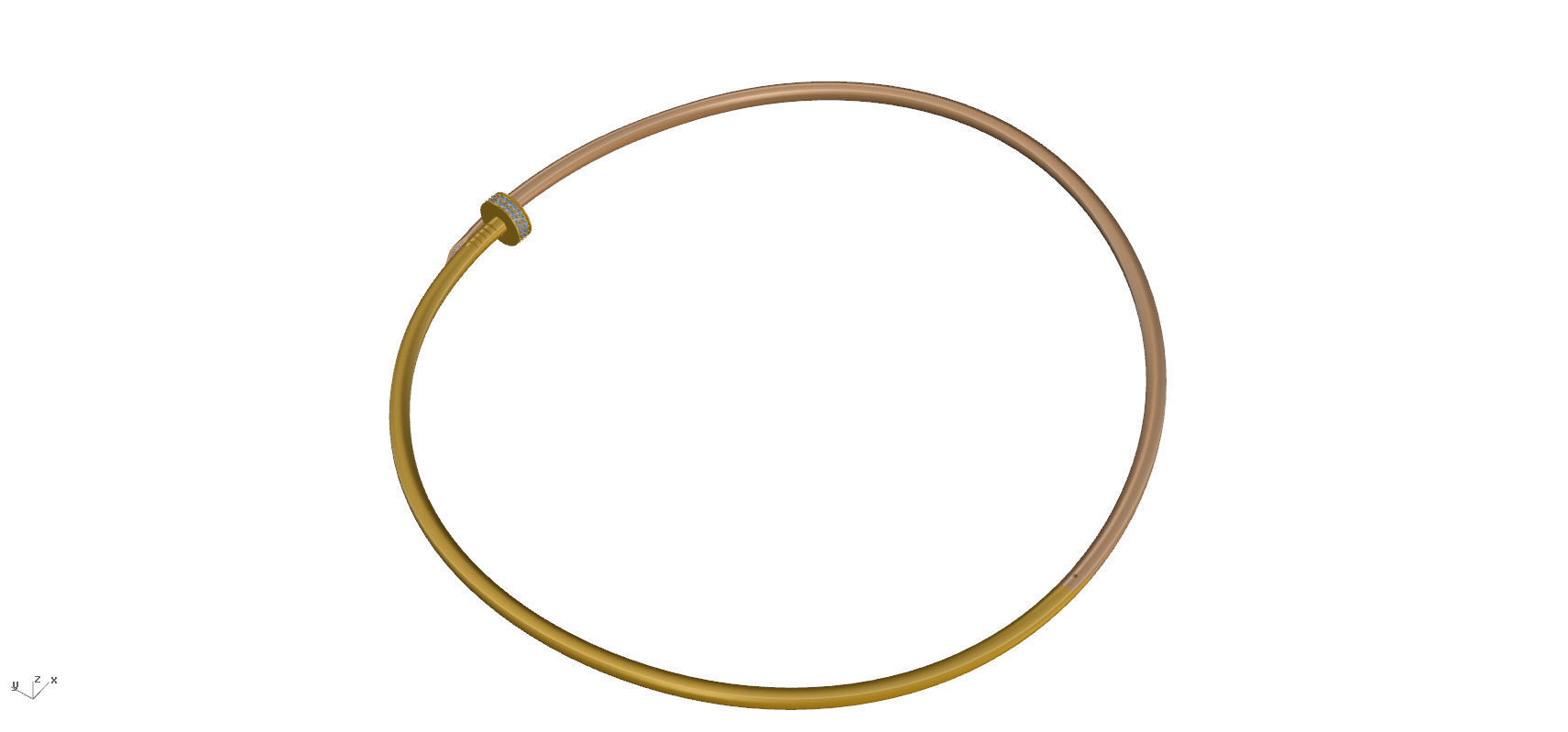 JUSTE UN CLOU NECKLACE 3D print model_17