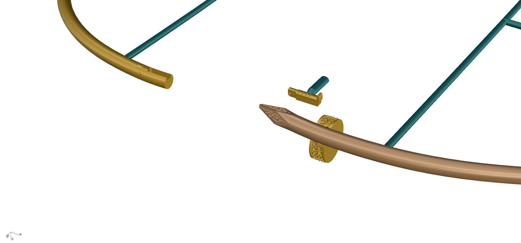 JUSTE UN CLOU NECKLACE 3D print model_14