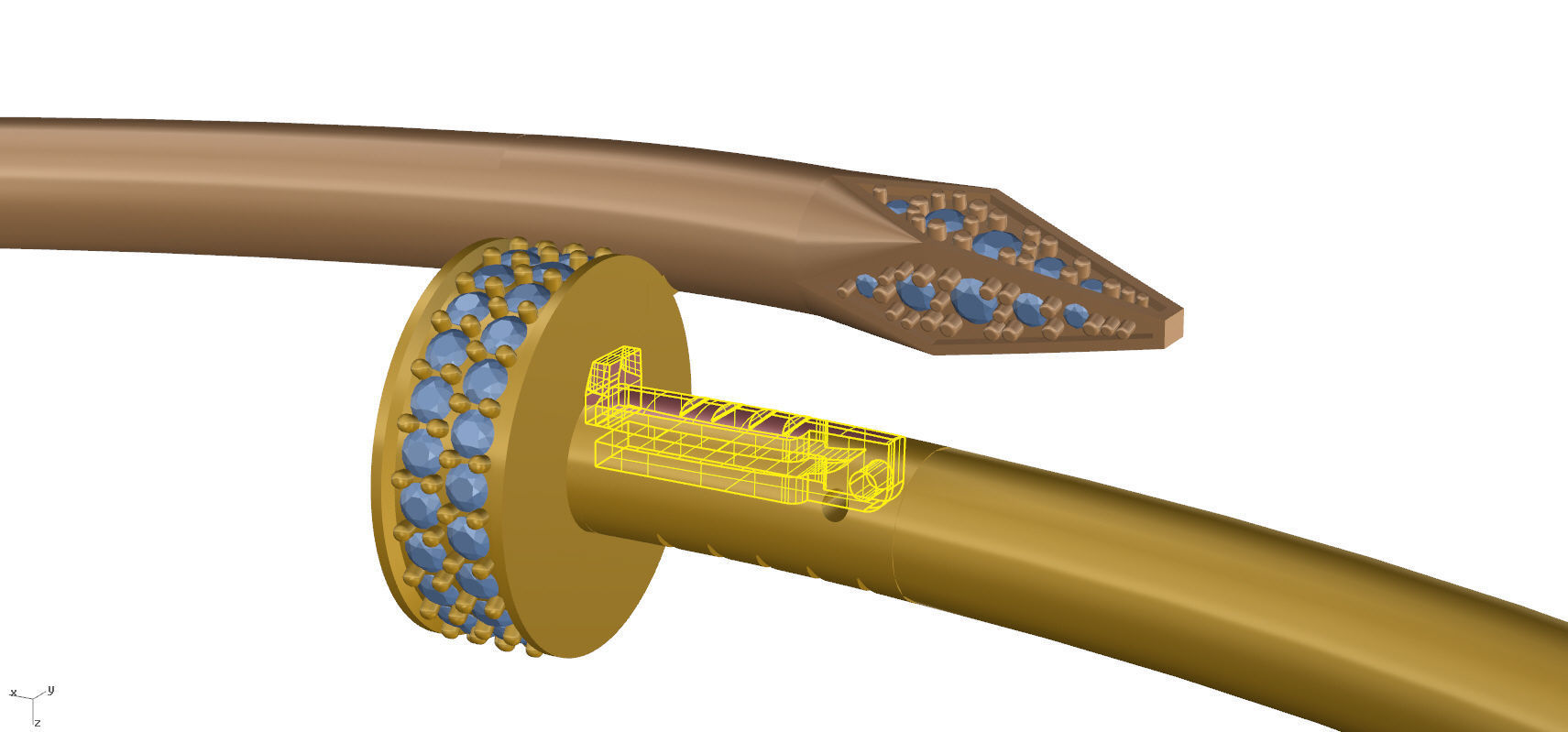 JUSTE UN CLOU NECKLACE 3D print model_5