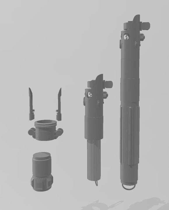 Jedi Survivor Hero lightsaber 3D print model_1