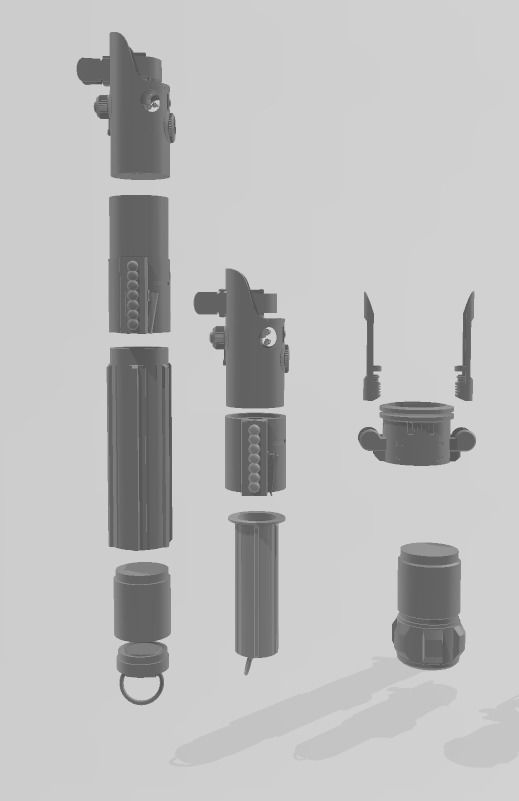 Jedi Survivor Hero lightsaber 3D print model_2