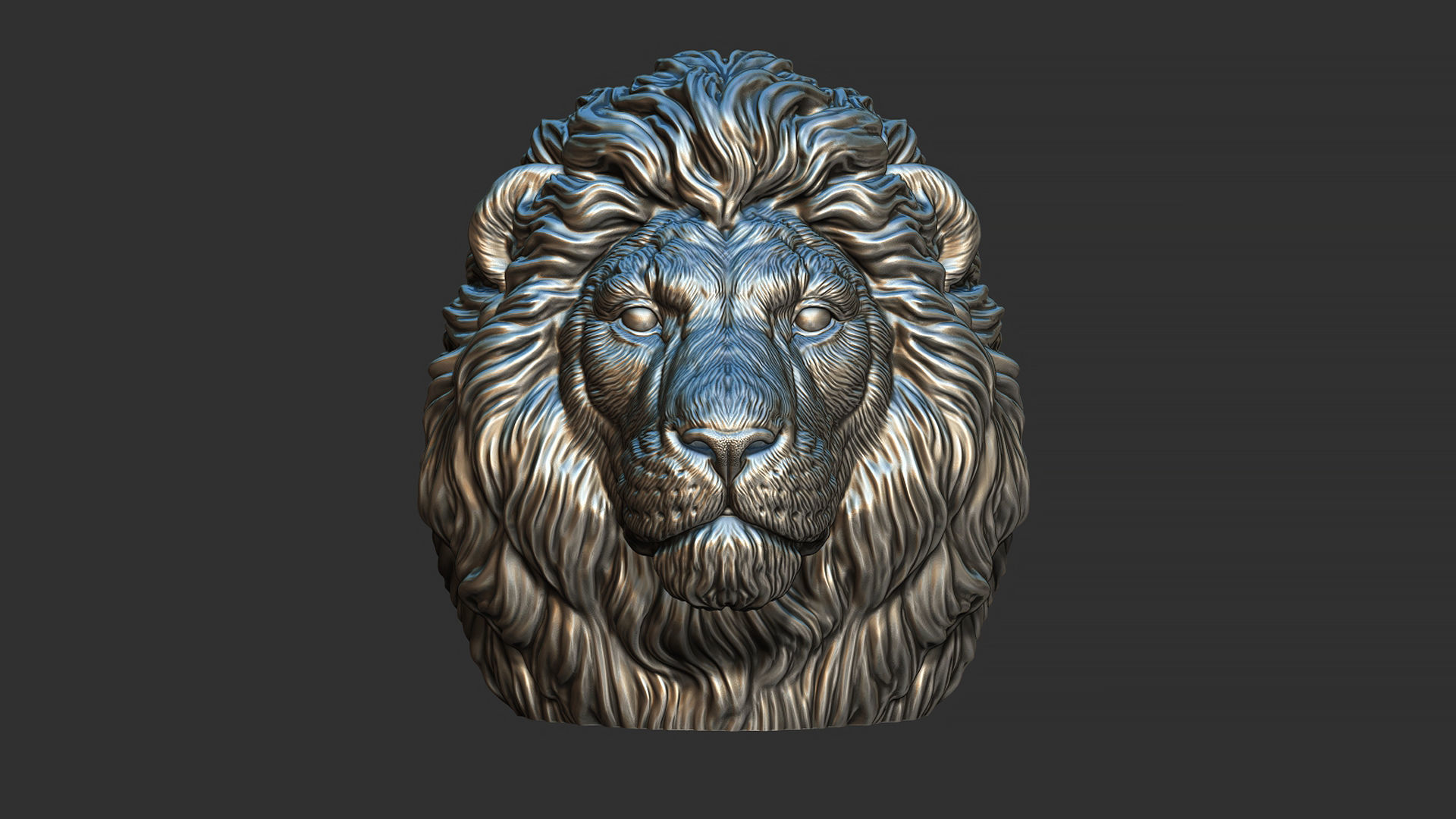 Lion quiet 3D print model_15