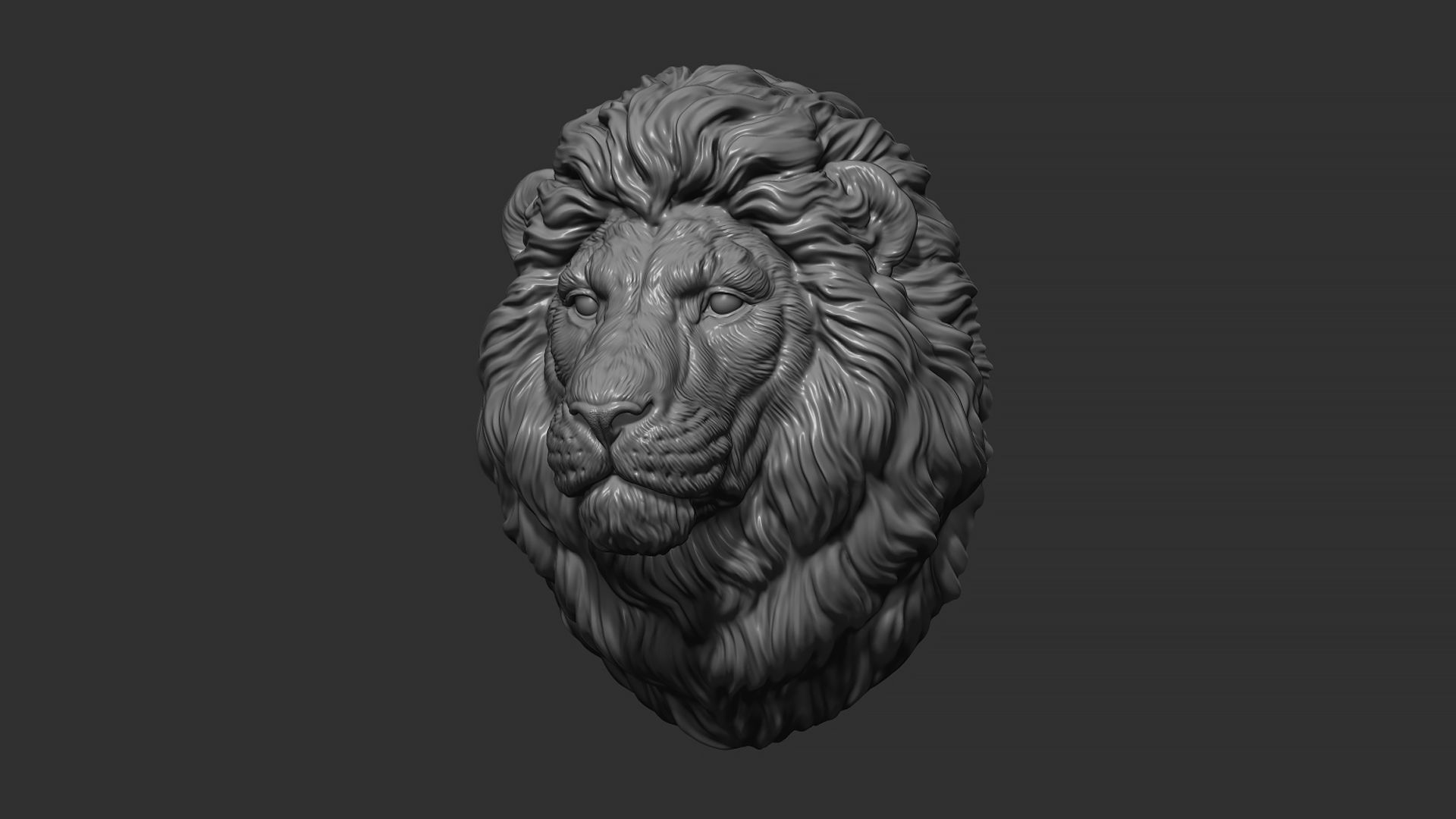 Lion quiet 3D print model_23