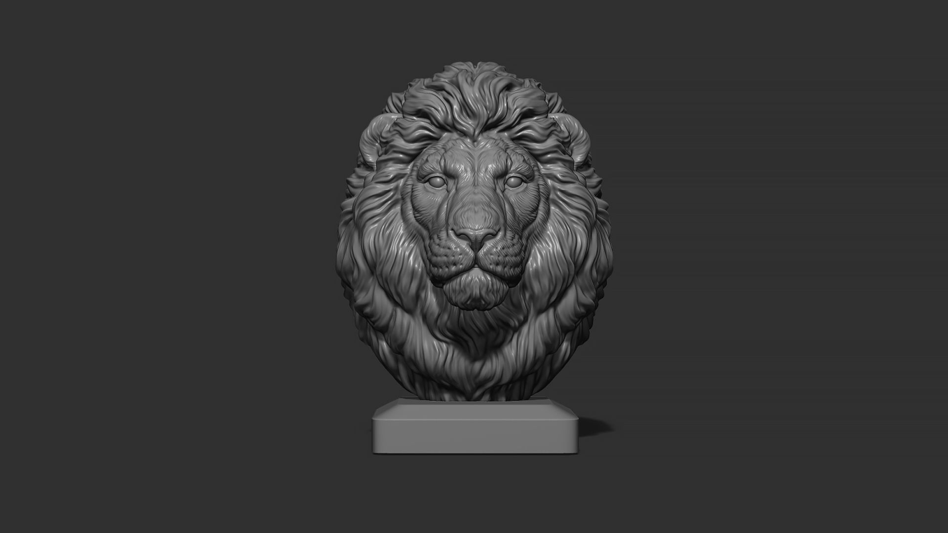 Lion quiet 3D print model_1