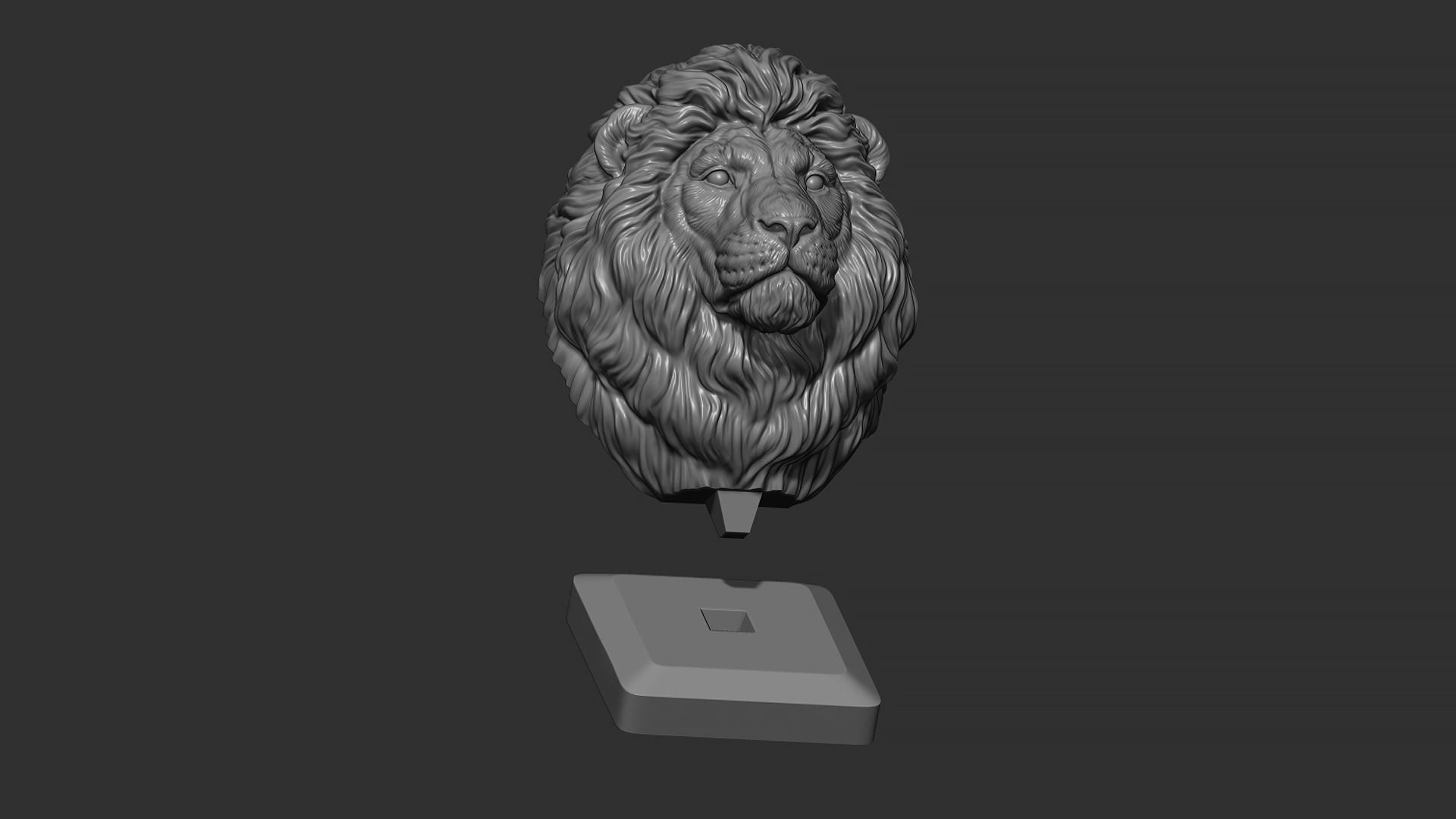 Lion quiet 3D print model_9