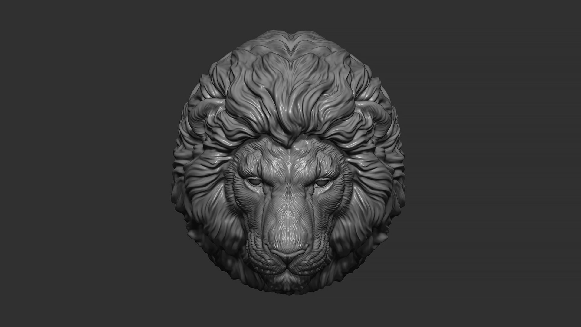 Lion quiet 3D print model_13