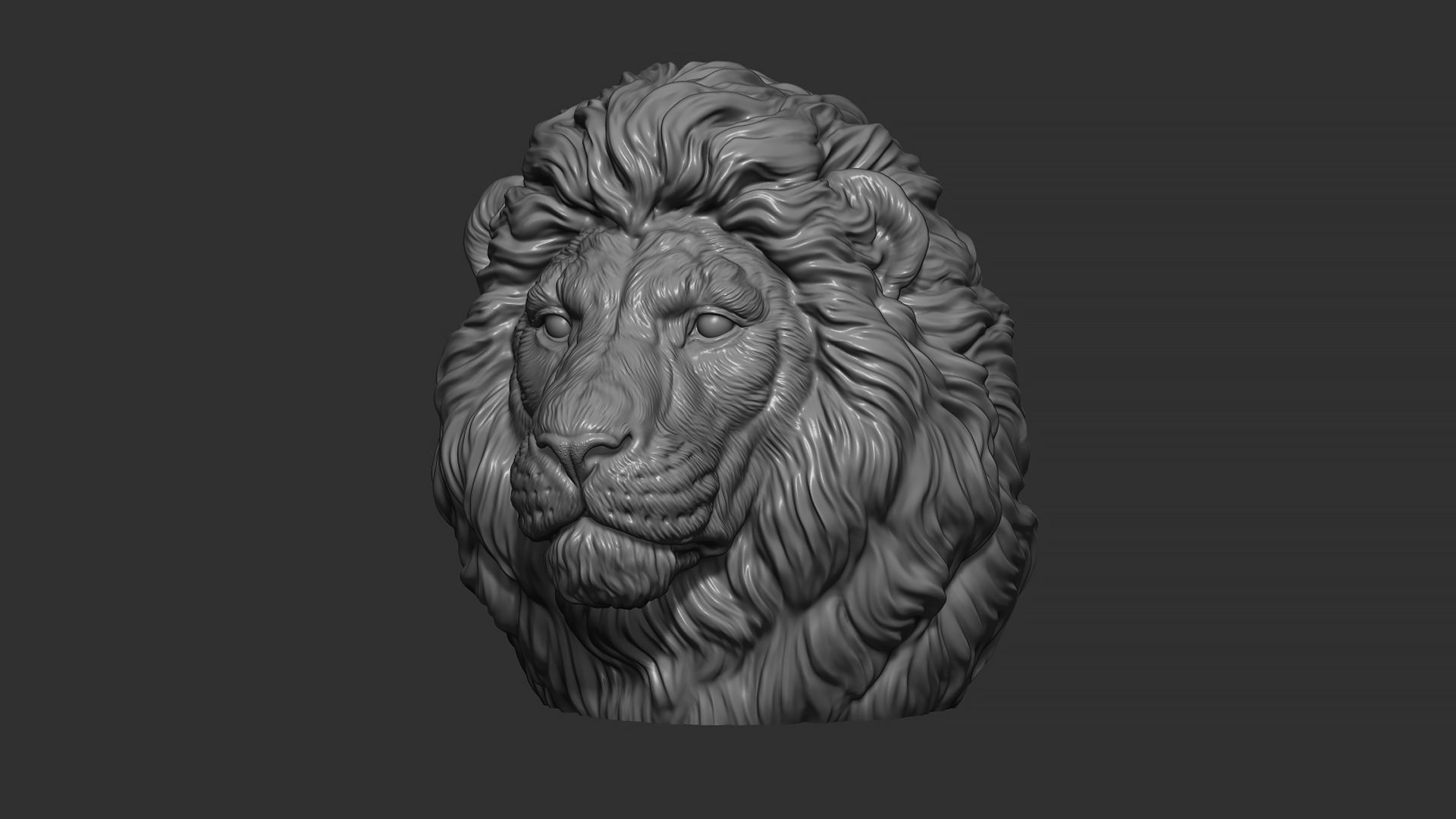 Lion quiet 3D print model_14