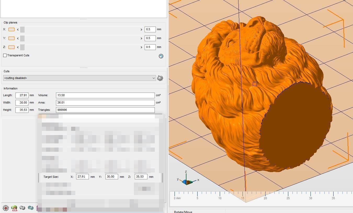 Lion quiet 3D print model_29