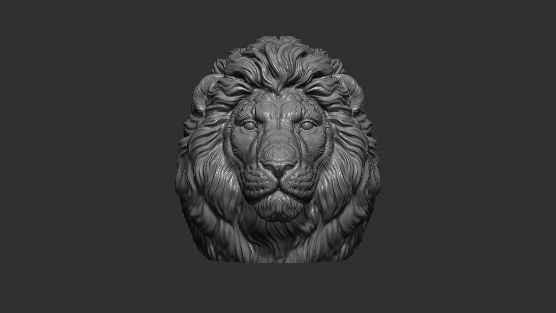 Lion quiet 3D print model_10