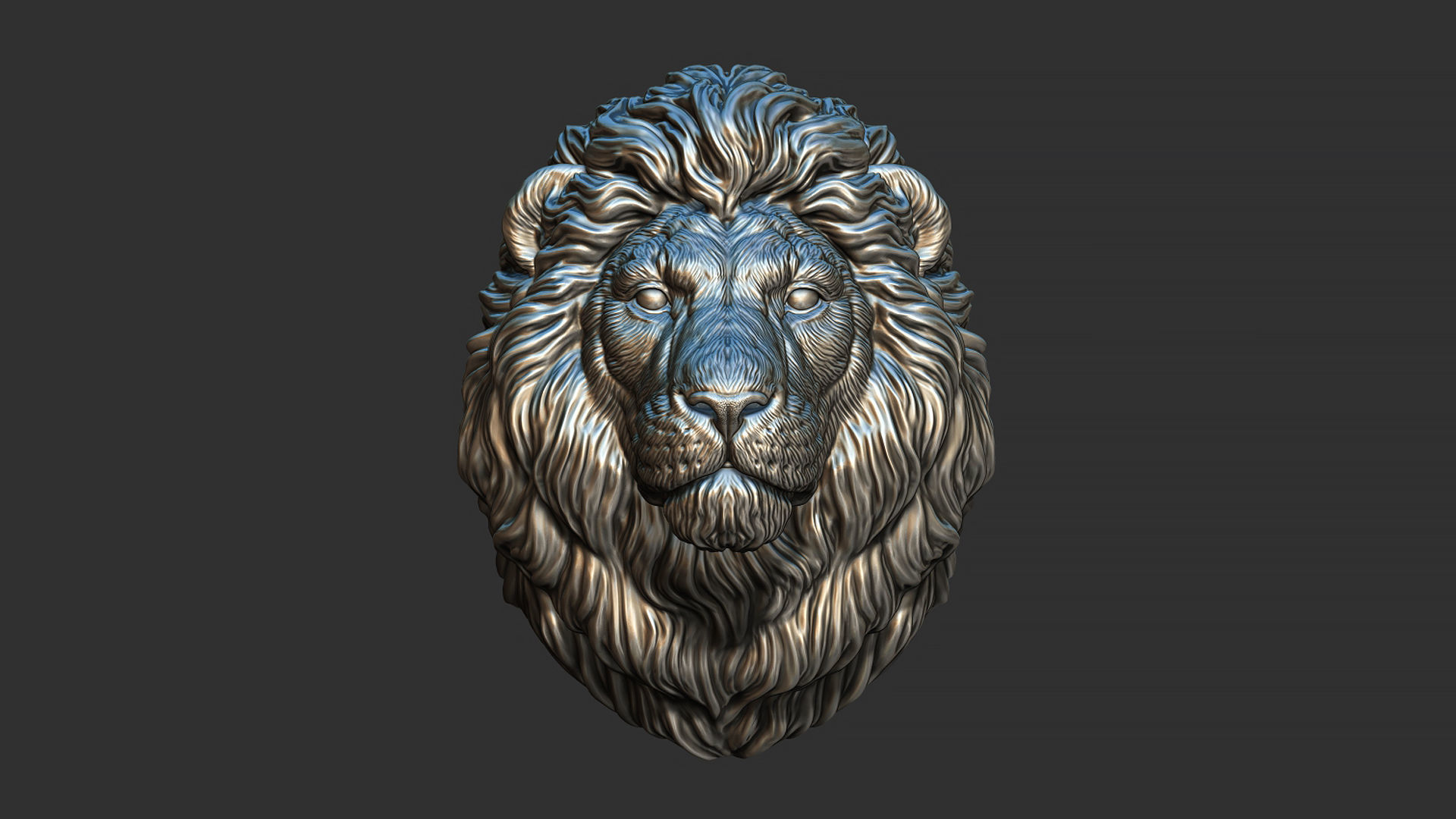 Lion quiet 3D print model_24