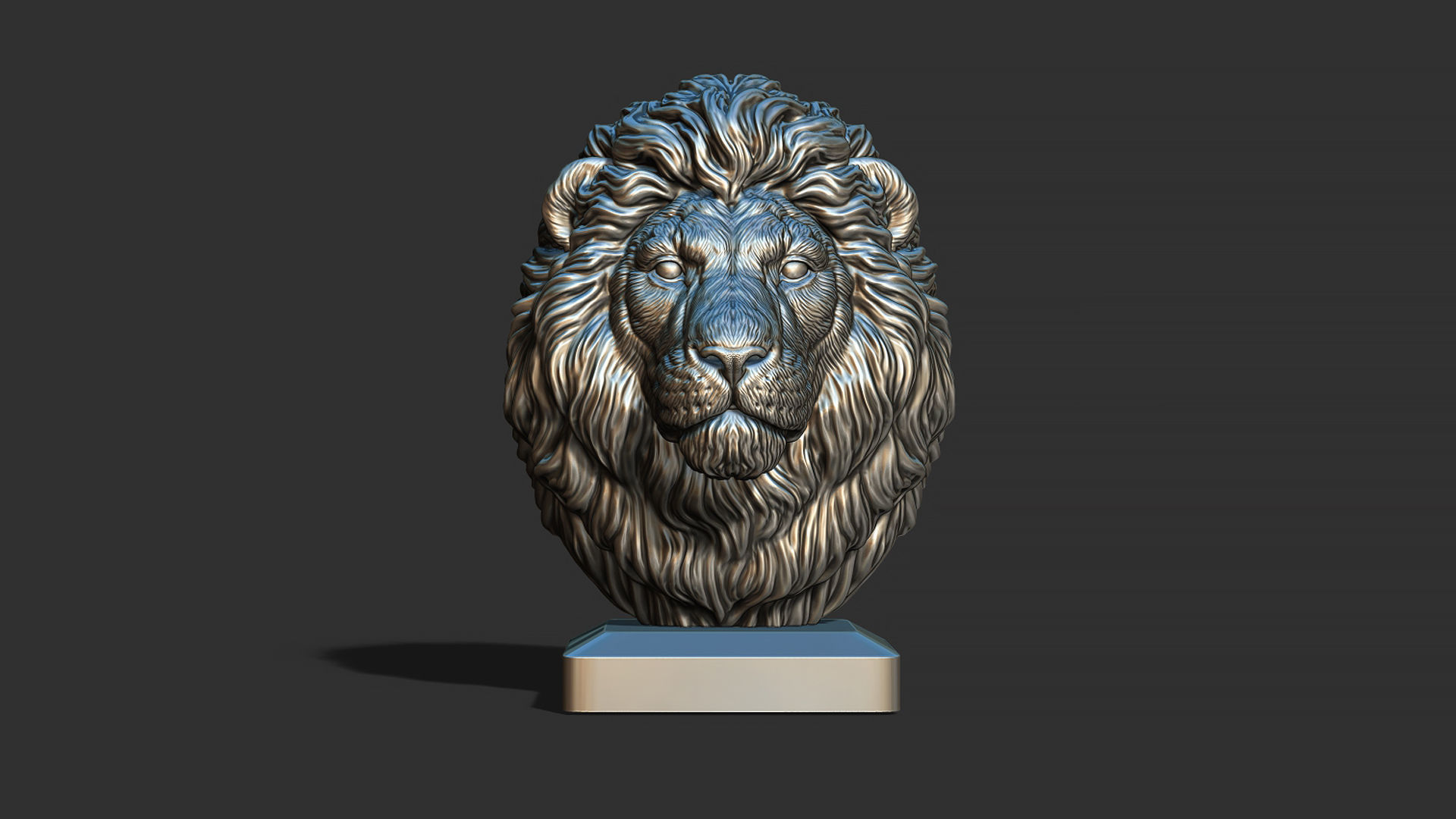 Lion quiet 3D print model_6