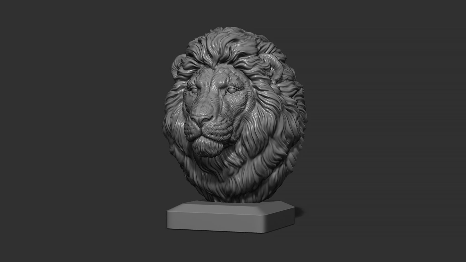 Lion quiet 3D print model_2