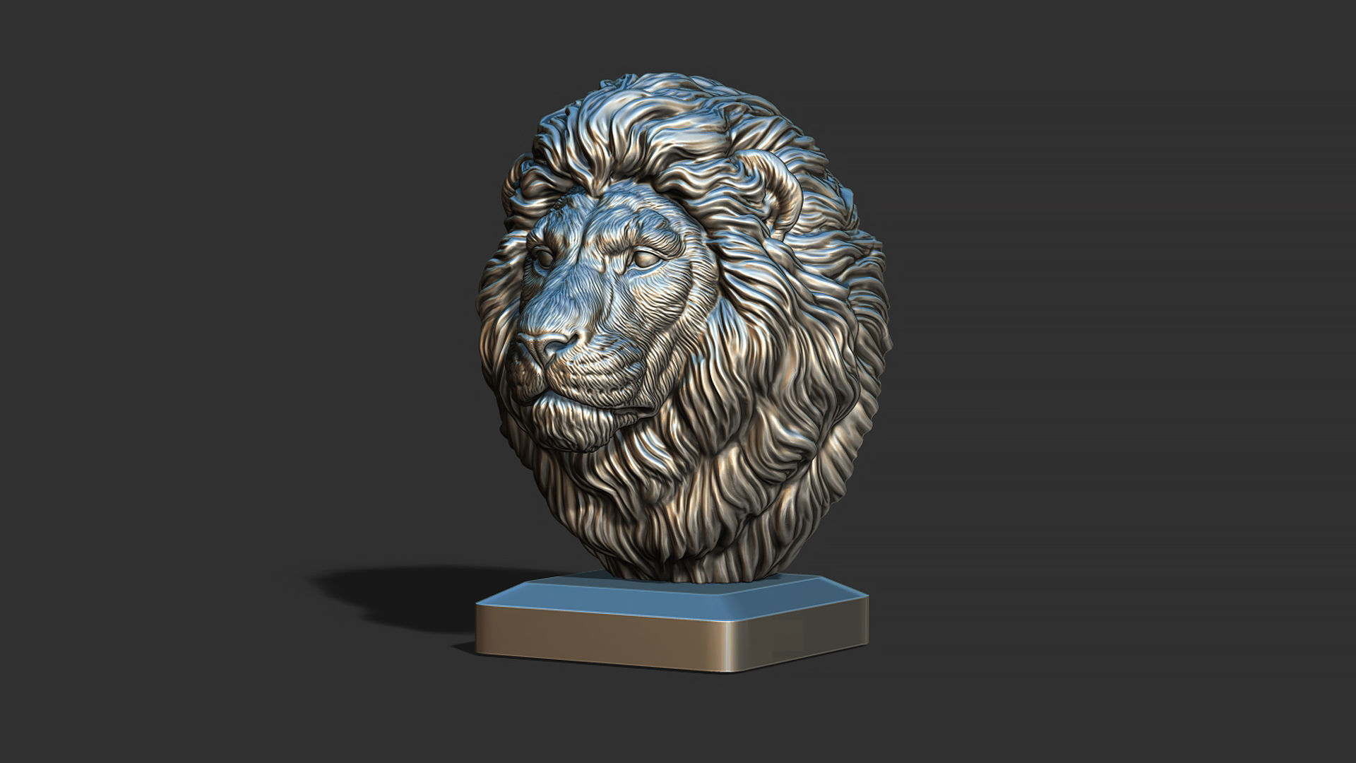 Lion quiet 3D print model_8