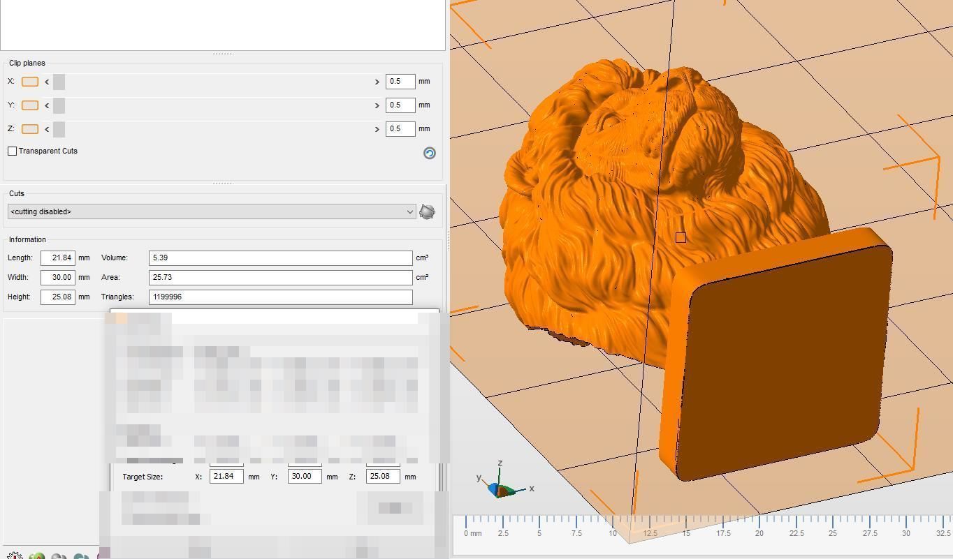Lion quiet 3D print model_27