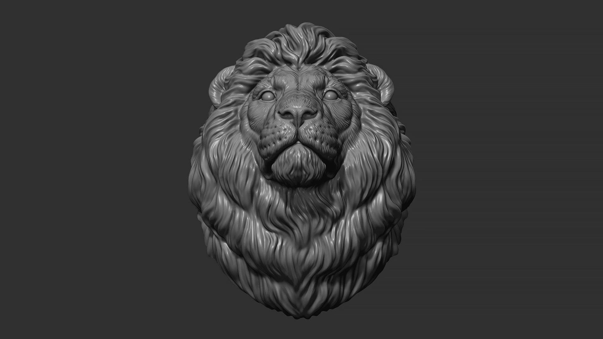 Lion quiet 3D print model_22