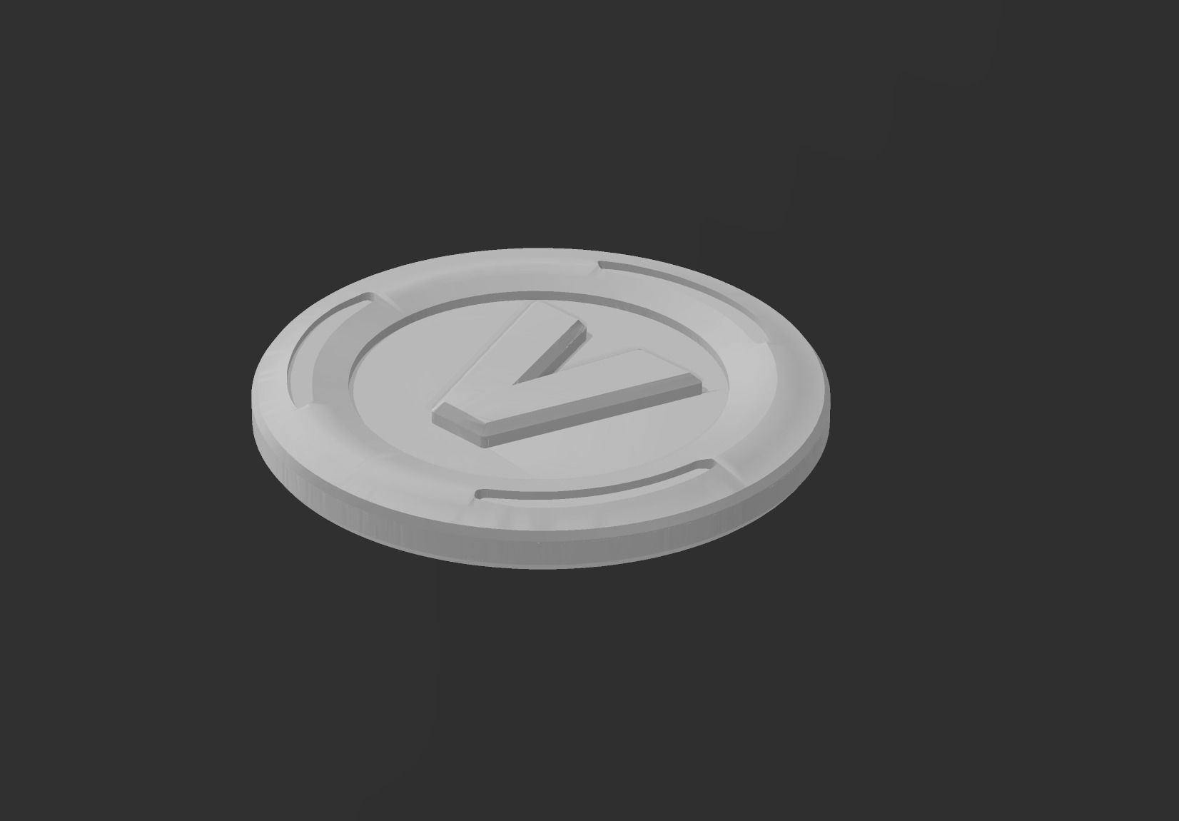 V-Bucks  COIN 3D print model_1