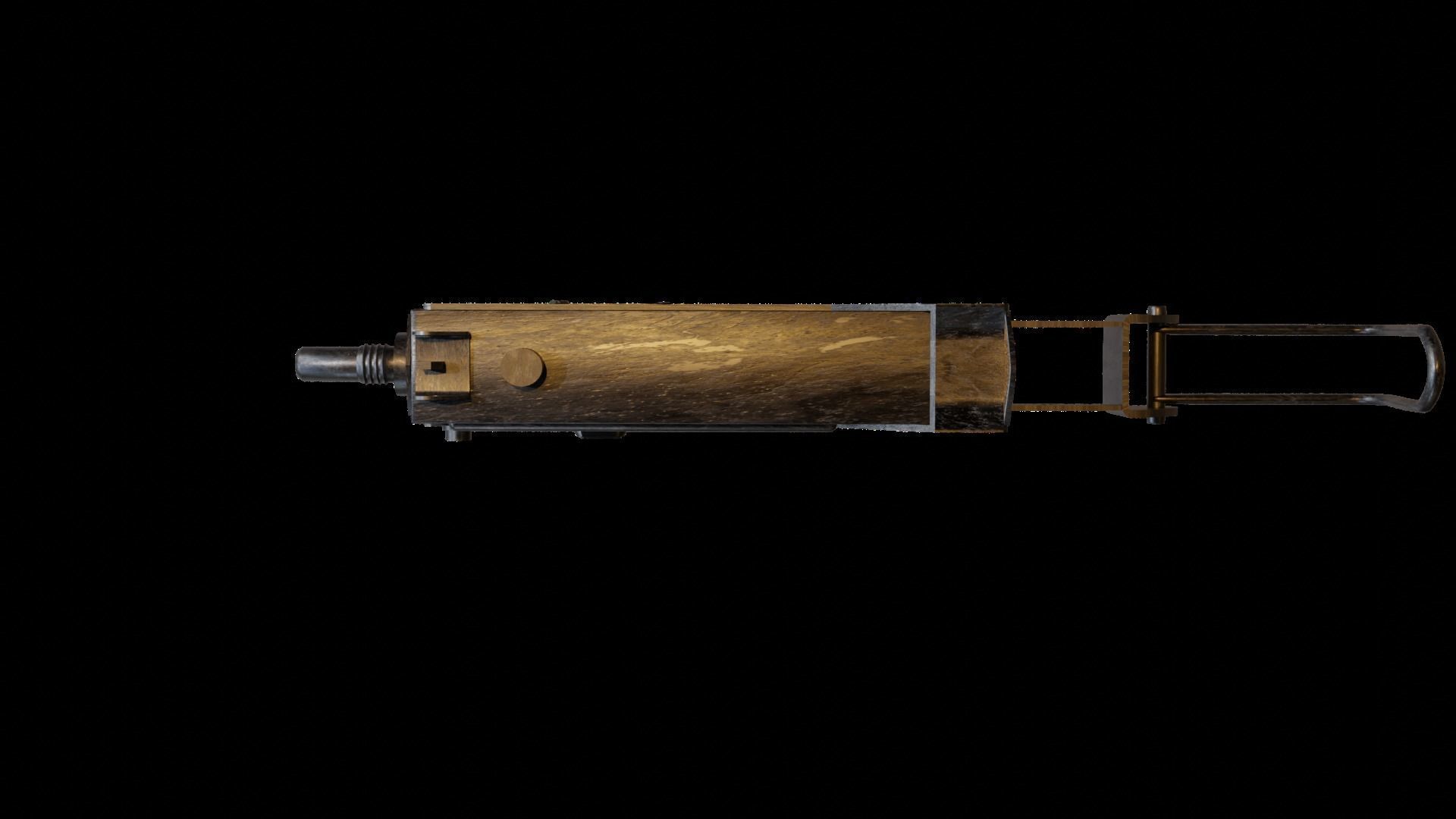 Mac 10 Smg Rifle Assault Gun Weapon Gun Rifle 3D Model Low-poly 3D model_12