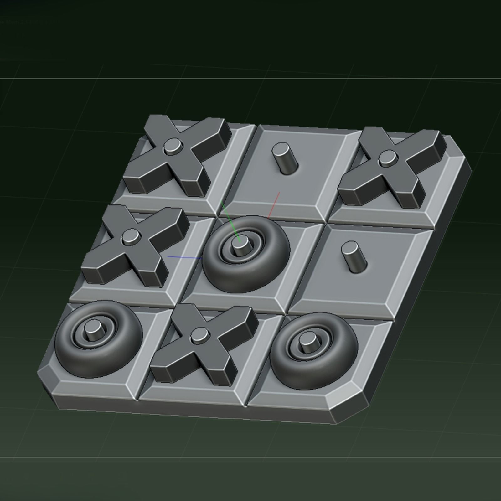 TIC TAC TOE POCKET EDITION v02 PLAY ANYTIME ANYWHERE 3D print model_5