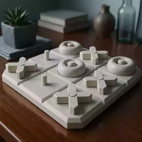 TIC TAC TOE POCKET EDITION v02 PLAY ANYTIME ANYWHERE 3D print model