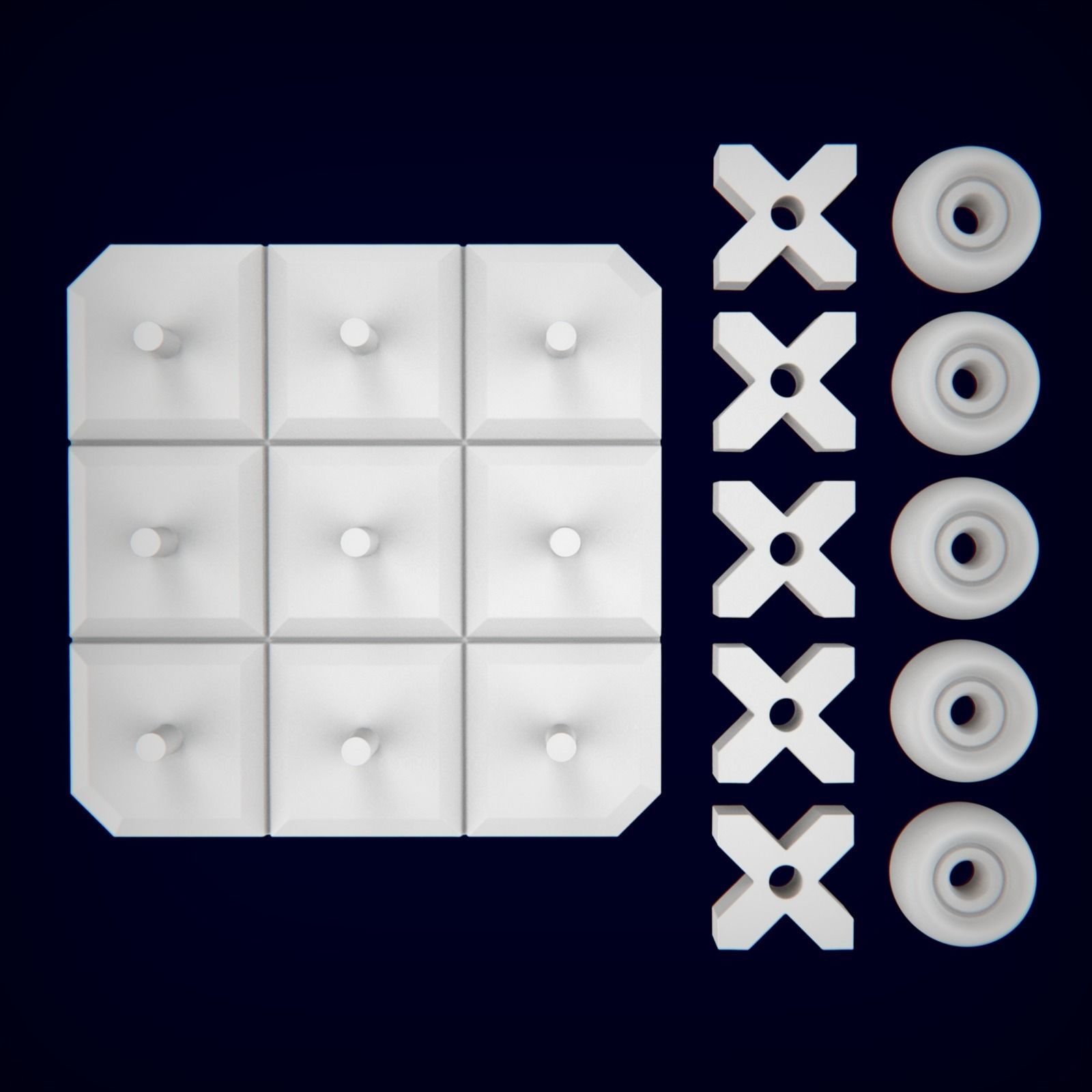 TIC TAC TOE POCKET EDITION v02 PLAY ANYTIME ANYWHERE 3D print model_1