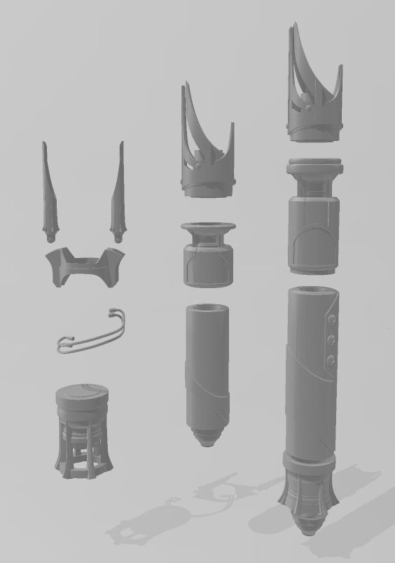 Jedi Survivor Persistence lightsaber 3D print model_2