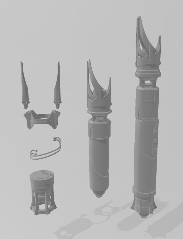 Jedi Survivor Persistence lightsaber 3D print model_1
