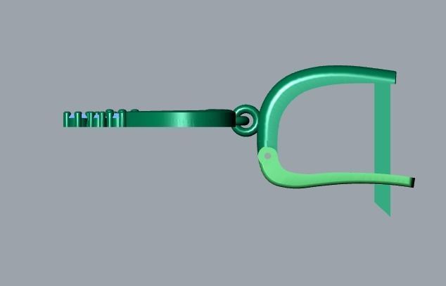 earrings 3D print model_9