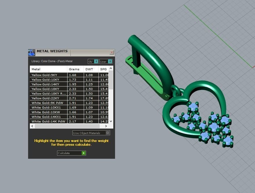 earrings 3D print model_5