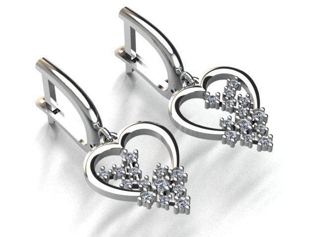 earrings 3D print model_1