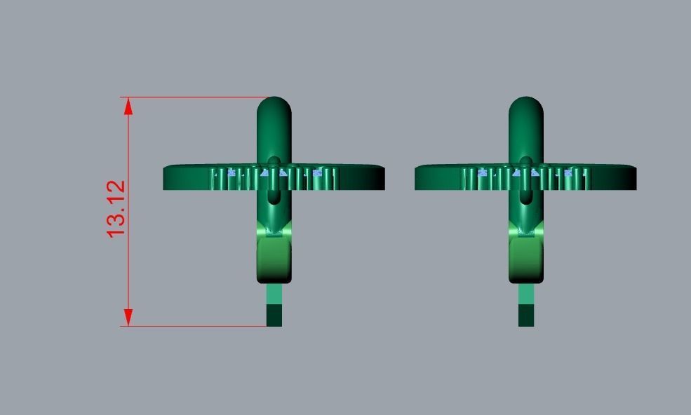 earrings 3D print model_8