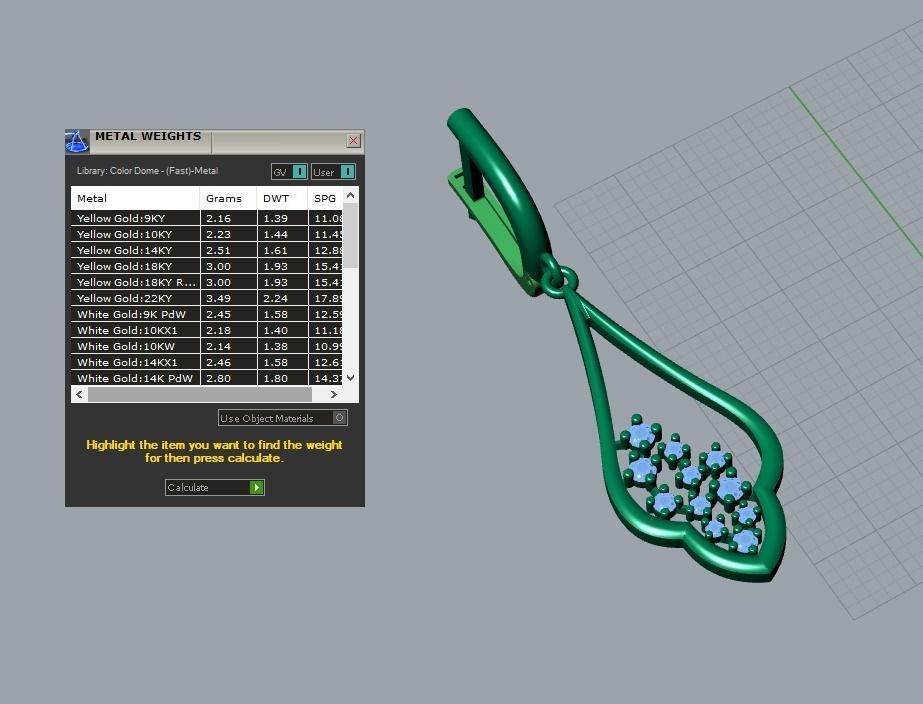 earrings 3D print model_6