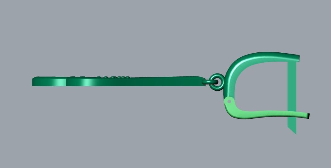 earrings 3D print model_9