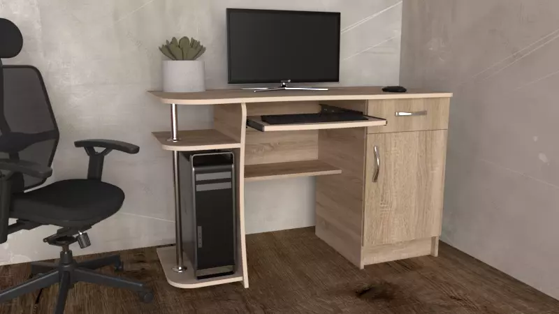 Computer table 3D model