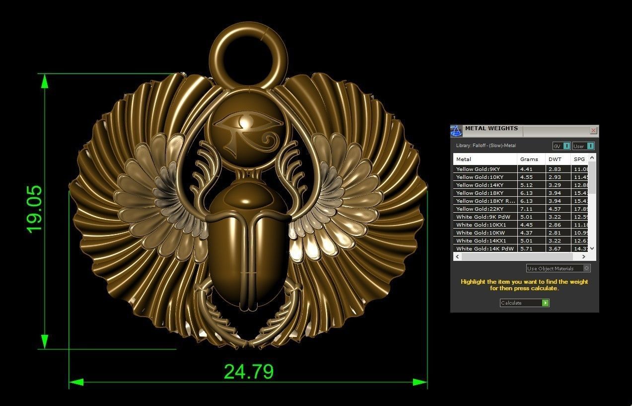 An ancient pharaonic scarab 3D model 3D printable | CGTrader