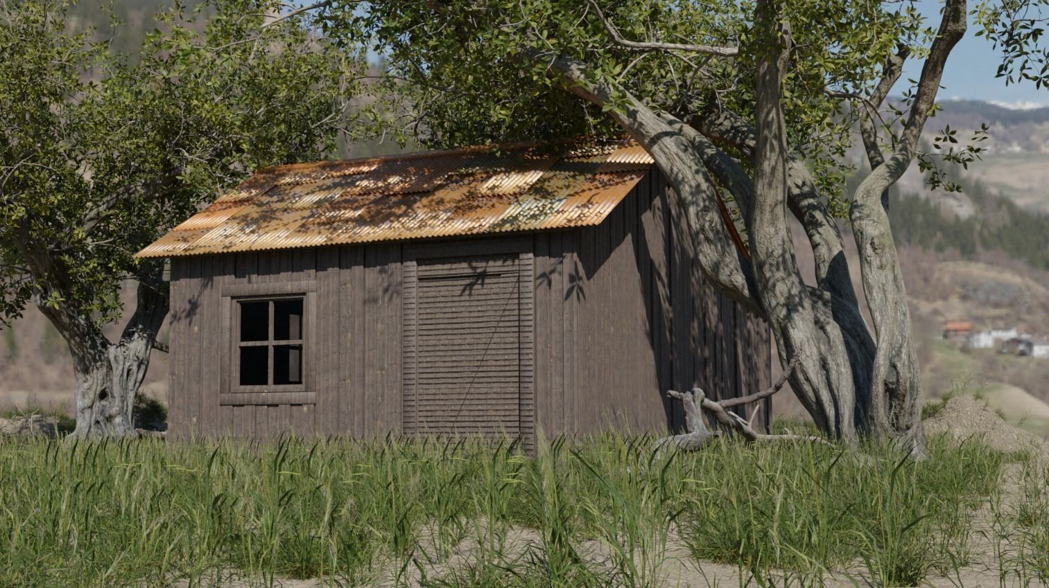 Forest house 3D model_2